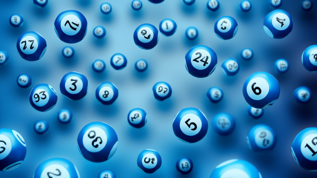 Lottery numbers background