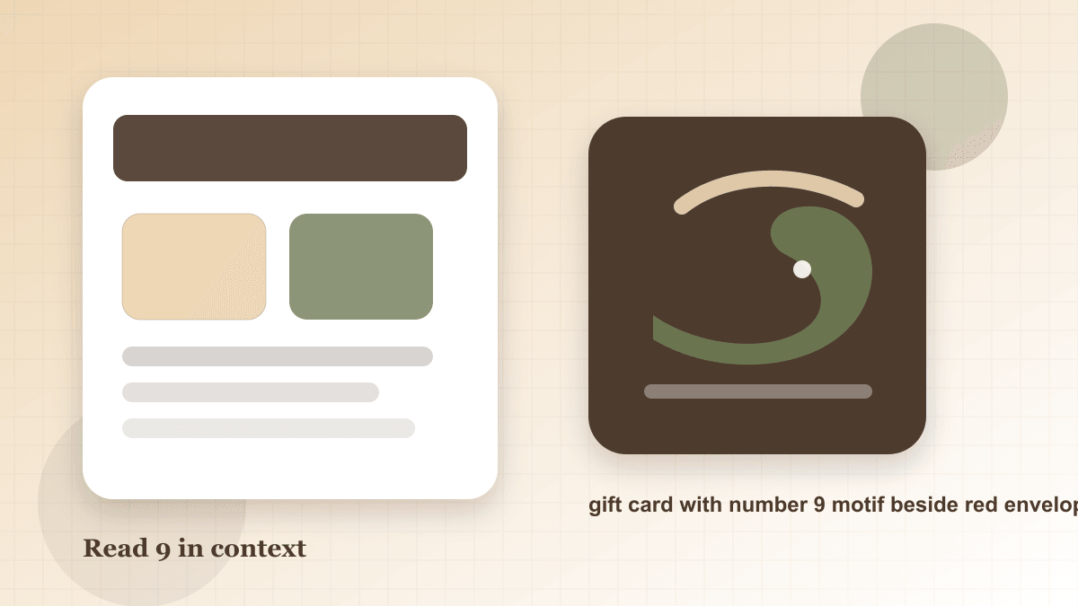 lucky number 9 meaning gift card and red envelope